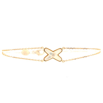 Chaumet Jeux de Liens Bracelet 18K Rose Gold with Mother of Pearl and Diamond