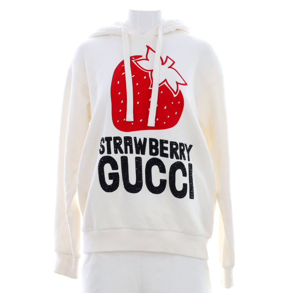 Gucci boutique print cotton hoodie