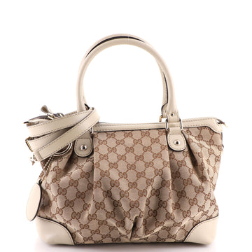Gucci Sukey Top Handle Satchel GG Canvas Medium