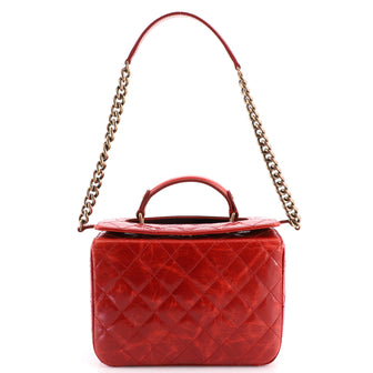 Chanel Rita Vanity Case Quilted Glazed Calfskin Medium