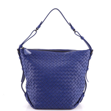 Bottega Veneta Zip Bucket Tote Intrecciato Nappa Small