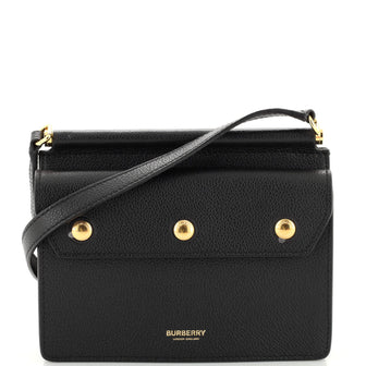 Burberry Title Pocket Crossbody Bag Leather Mini