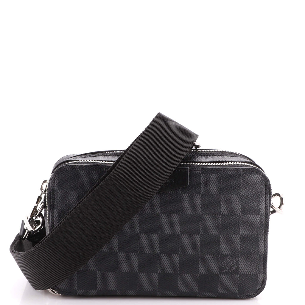 Louis Vuitton Damier Graphite Alpha Wearable Wallet - Black