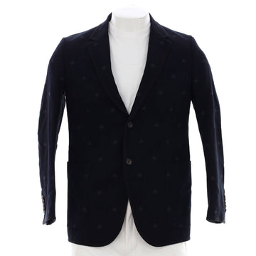 Gucci Men's Monaco Bee Single Breasted Jacket Printed Cotton