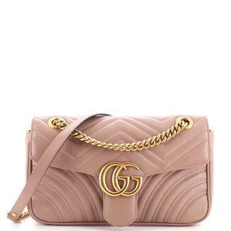Gucci GG Marmont Flap Bag Matelasse Leather Small