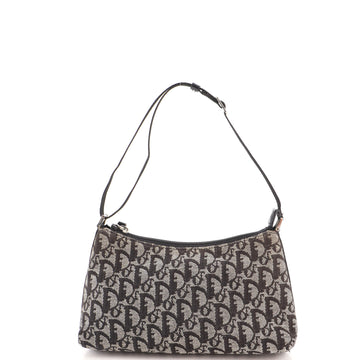 Christian Dior Vintage Trotter Pochette Shoulder Bag Diorissimo Canvas Small