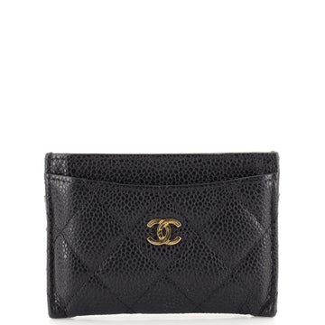 Chanel Classic Card Holder Quilted Caviar