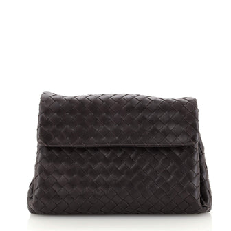 Bottega Veneta Compartment Flap Clutch Intrecciato Nappa Medium