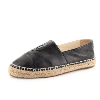 Chanel Women's CC Cap Toe Espadrilles Leather