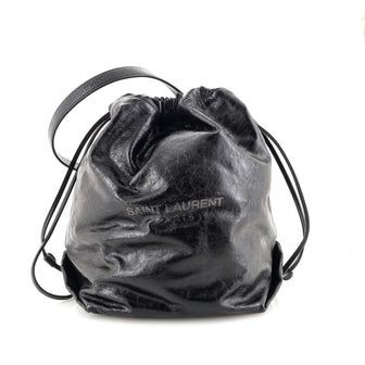 Saint Laurent Teddy Bucket Bag Leather Small