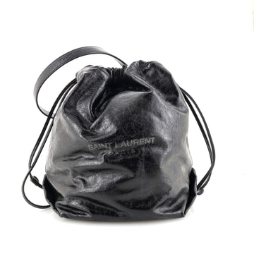 Saint Laurent Teddy Bucket Bag Leather Small