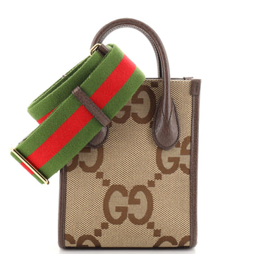 Gucci Vertical Tote Jumbo GG Canvas Mini