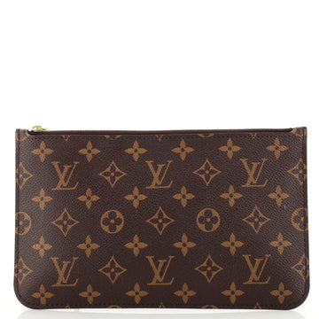 Louis Vuitton Neverfull Pochette Monogram Canvas Large