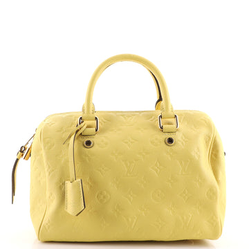 Louis Vuitton Speedy Bandouliere Bag Monogram Empreinte Leather 25