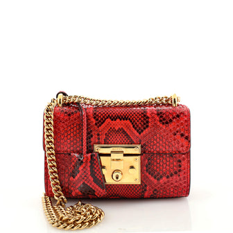 Gucci Padlock Shoulder Bag Python Small
