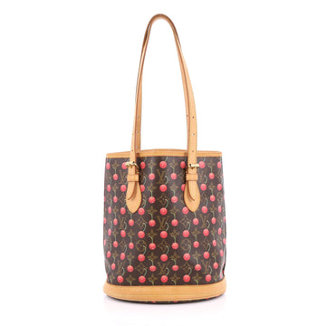 Louis Vuitton Bucket Bag Limited Edition Cerises Brown 1961101