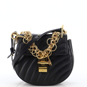 Chloe Drew Bijou Crossbody Bag Quilted Leather Mini