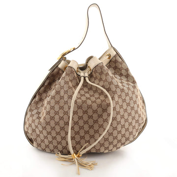 Gucci Interlocking Icon Drawstring Hobo GG Canvas Large