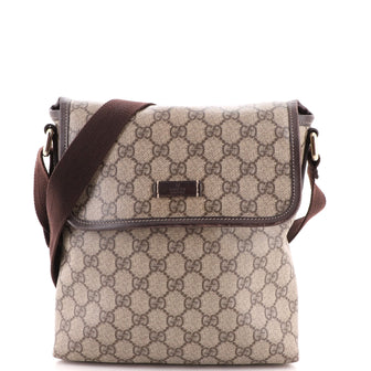 Gucci Flap Messenger GG Coated Canvas Small