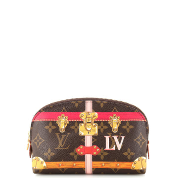 Louis Vuitton Cosmetic Pouch Limited Edition Summer Trunks Monogram Canvas