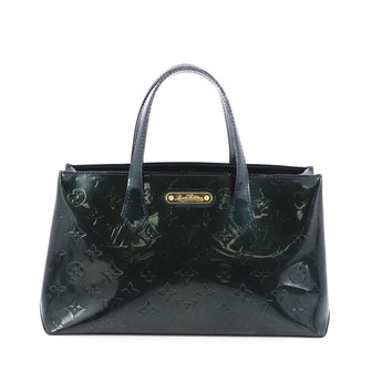 Louis Vuitton Wilshire Handbag Monogram Vernis PM Green 1962705