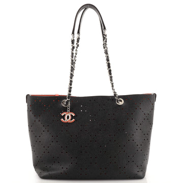 Chanel Shopping Tote Perforated Caviar Small