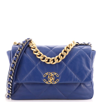 Chanel 19 Flap Bag Quilted Leather Large