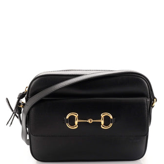 Gucci Horsebit 1955 Flap Pocket Camera Bag Leather Small