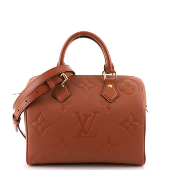 Louis Vuitton Speedy Bandouliere Bag Monogram Empreinte Giant 25