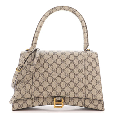 Gucci x Balenciaga The Hacker Project Hourglass Top Handle Bag GG Coated Canvas Medium