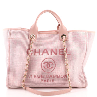 Chanel Deauville Tote Canvas Medium