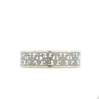 Hermes Bangle Bracelet Printed Enamel Wide