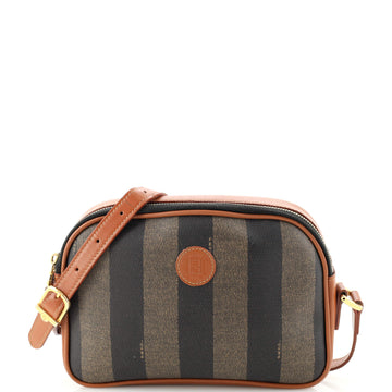 Fendi Vintage Pequin Crossbody Coated Canvas Small