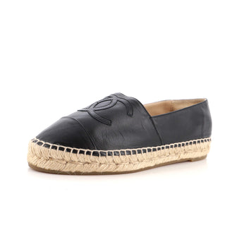 Chanel Women's CC Cap Toe Espadrilles Leather