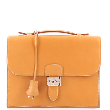 Hermes Sac a Depeches Bag Vache Natural 27