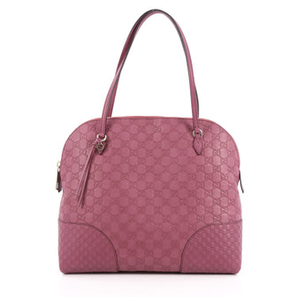 Gucci Bree Dome Tote Guccissima Leather Medium Pink 1964801