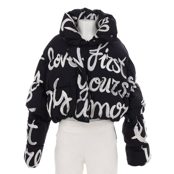 Dolce & Gabbana Women's Short Puffer Jacket Quilted Printed Polyester with Down