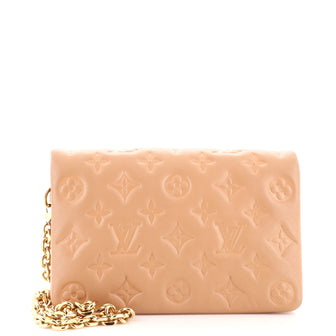 Louis Vuitton Coussin Pochette Monogram Embossed Lambskin