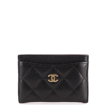 Chanel Classic Card Holder Quilted Caviar