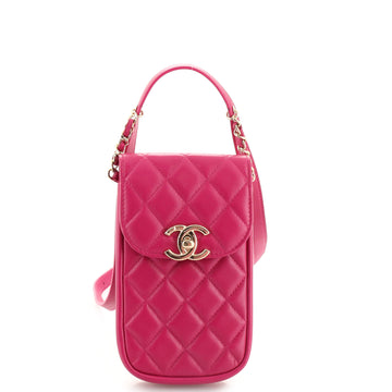 Chanel Belt You Can Phone Waist Bag Quilted Lambskin
