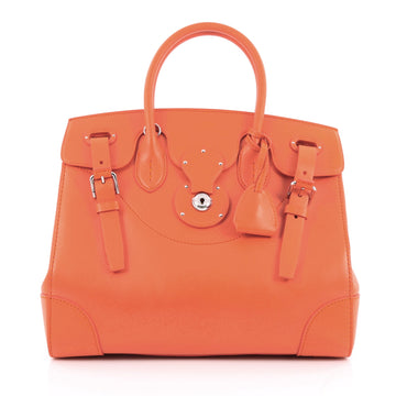 Ralph Lauren Collection Soft Ricky Handbag Leather 33 Orange 1965701