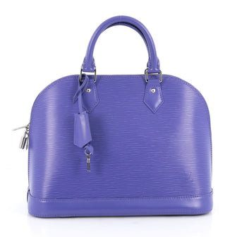 Louis Vuitton Alma Handbag Epi Leather PM Purple 1966401