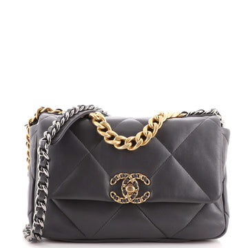 Chanel 19 Flap Bag Quilted Leather Medium