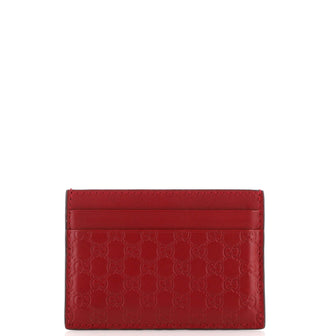 Gucci Card Holder (Outlet) Microguccissima Leather