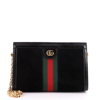 Gucci Ophidia Chain Shoulder Bag Suede Small