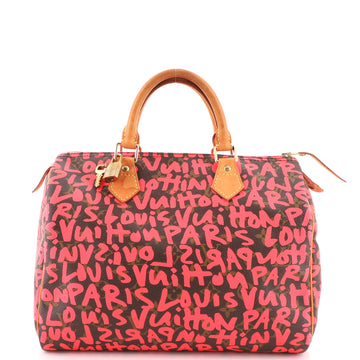 Louis Vuitton Speedy Handbag Limited Edition Monogram Graffiti 30