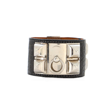 Hermes Collier de Chien Bracelet Matte Alligator