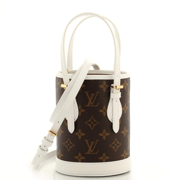 Louis Vuitton Nano Bucket White/Brown