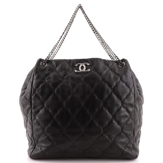 Chanel Paris-Moscow Cells Accordion Tote Quilted Lambskin Medium