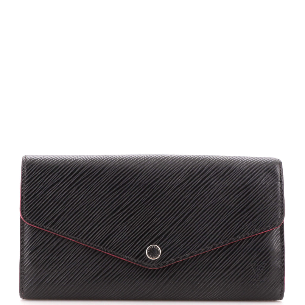 Louis Vuitton Black Epi Leather Sarah Wallet NM